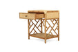 Chippendale Bedside Table - Weathered Oak - Weathered Oak 57cm