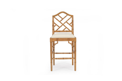 Chippendale Counter Stool - Weathered Oak - Weathered Oak 68cm
