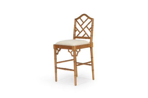 Chippendale Counter Stool - Weathered Oak - Weathered Oak 68cm