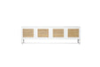 Clovelly Entertainment Unit - Four Door - White - White 200cm