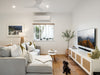 Clovelly Entertainment Unit - Four Door - White - White 200cm
