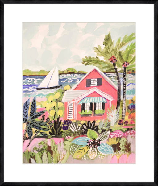 Coastal Pink Cabin Wall Art