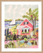 Coastal Pink Cabin Wall Art