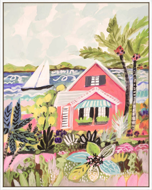 Coastal Pink Cabin Wall Art