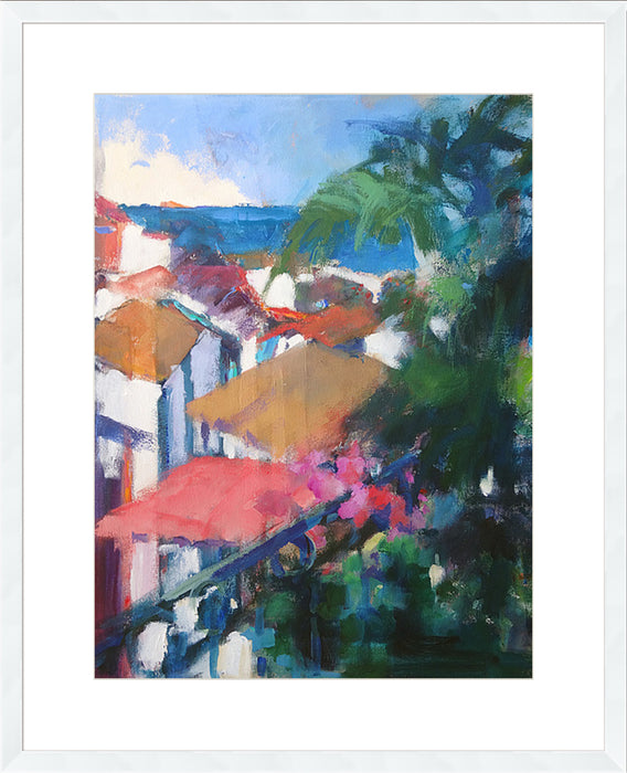 Coastal Roof Tops Wall Art