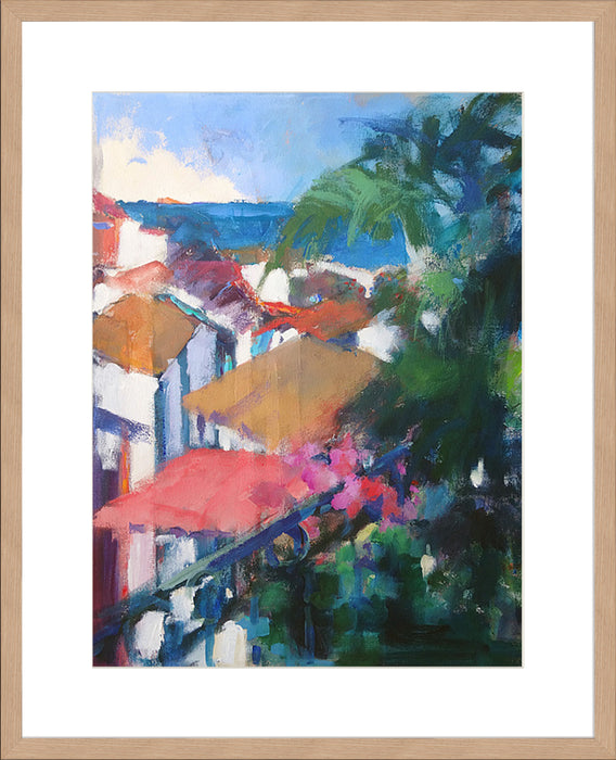 Coastal Roof Tops Wall Art