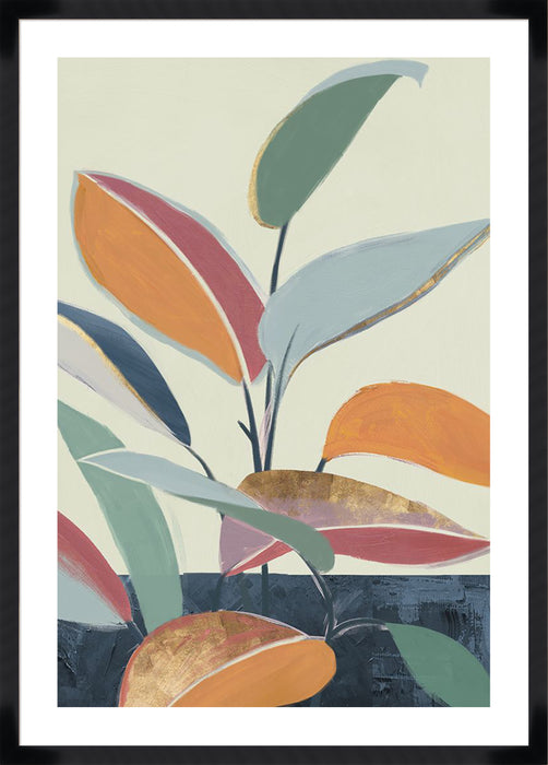 Colourful Orange Leaves II Wall Art