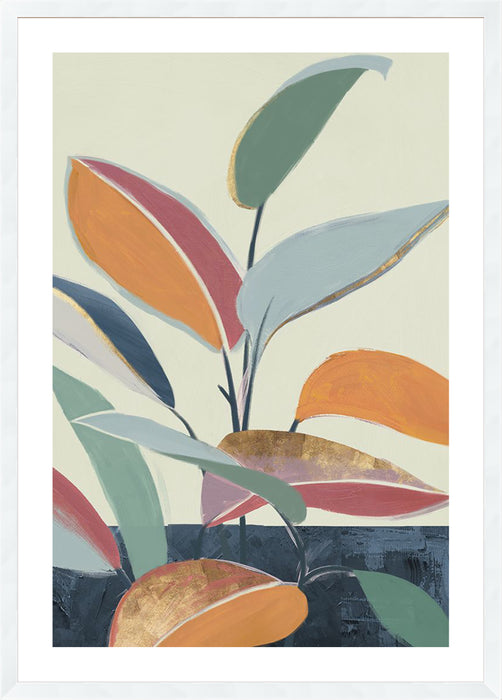 Colourful Orange Leaves II Wall Art