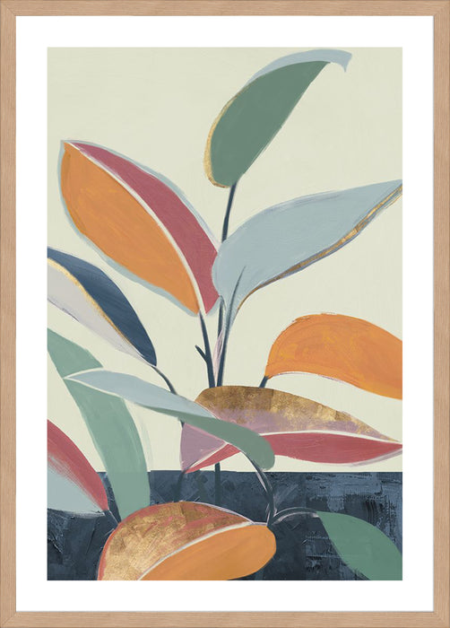 Colourful Orange Leaves II Wall Art