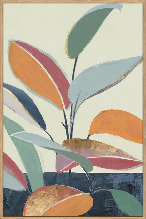 Colourful Orange Leaves II Wall Art