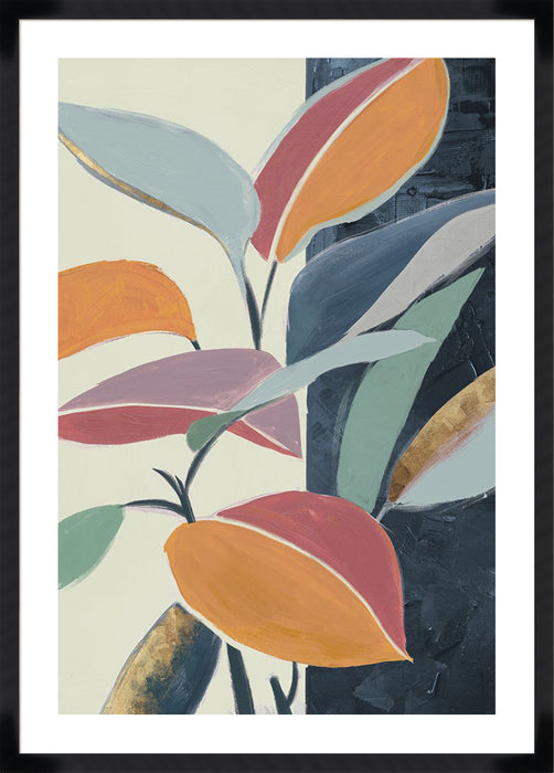 Colourful Orange Leaves I Wall Art