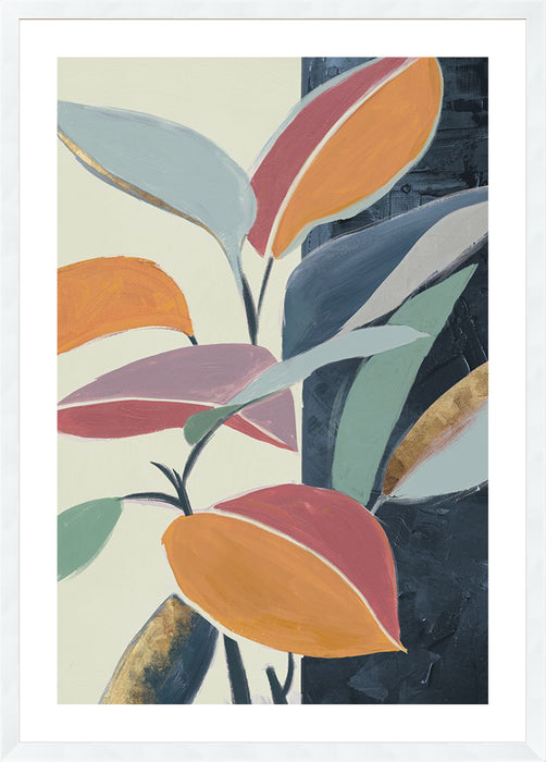 Colourful Orange Leaves I Wall Art