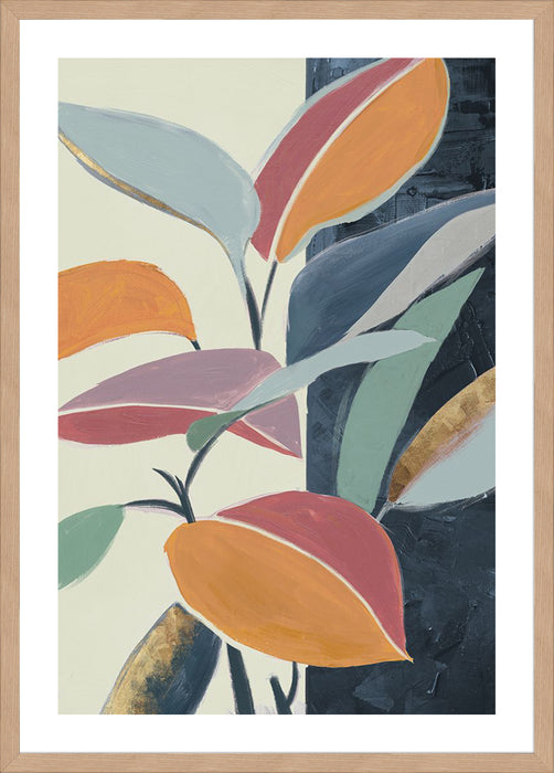 Colourful Orange Leaves I Wall Art
