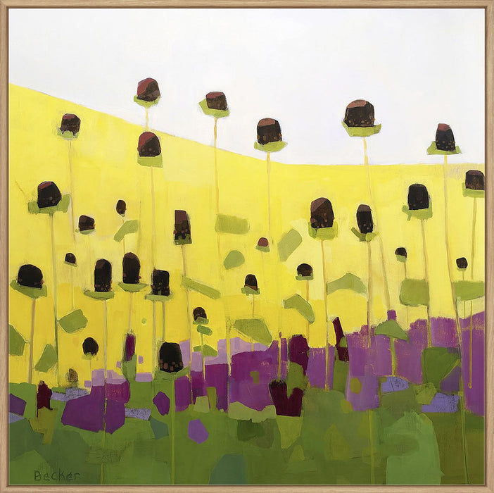 Coneflowers With Pink Wall Art