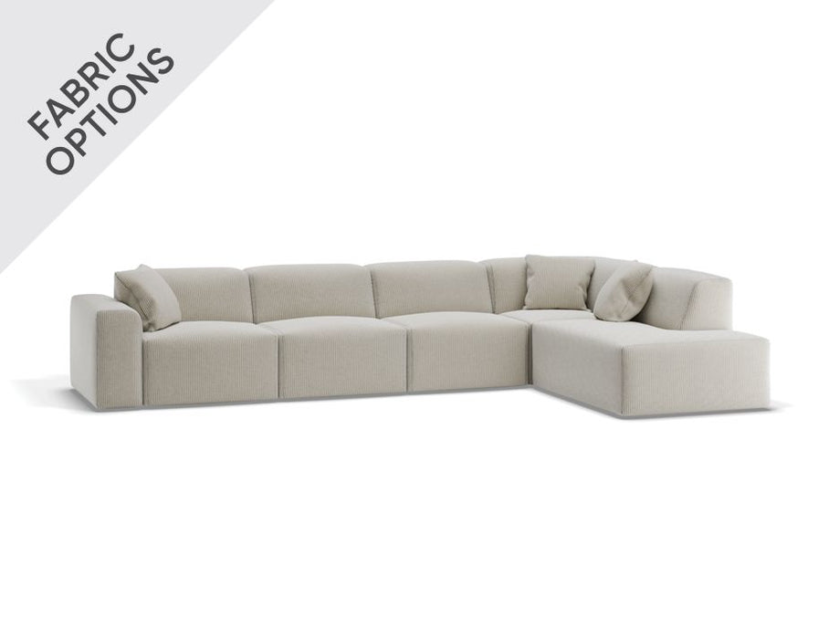 Monaco Sofa - Config F with Open End - With Left Terminal Chaise
