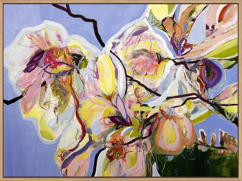 Cool Spring Blues with Magnolia Wall Art