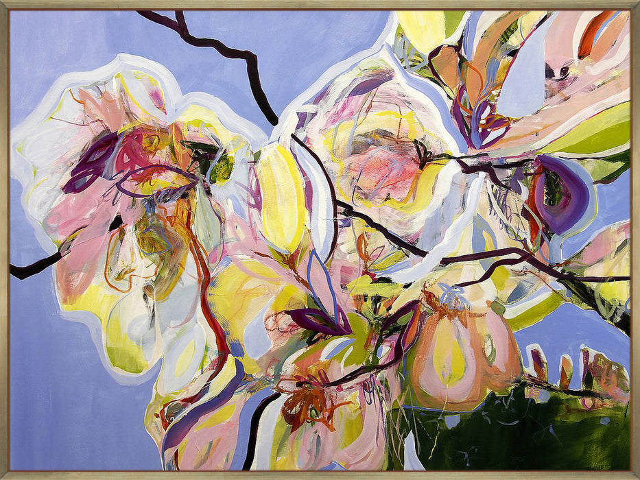 Cool Spring Blues with Magnolia Wall Art