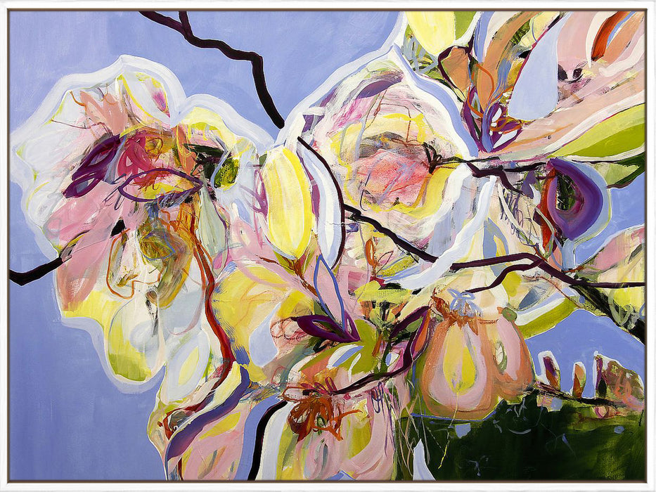 Cool Spring Blues with Magnolia Wall Art