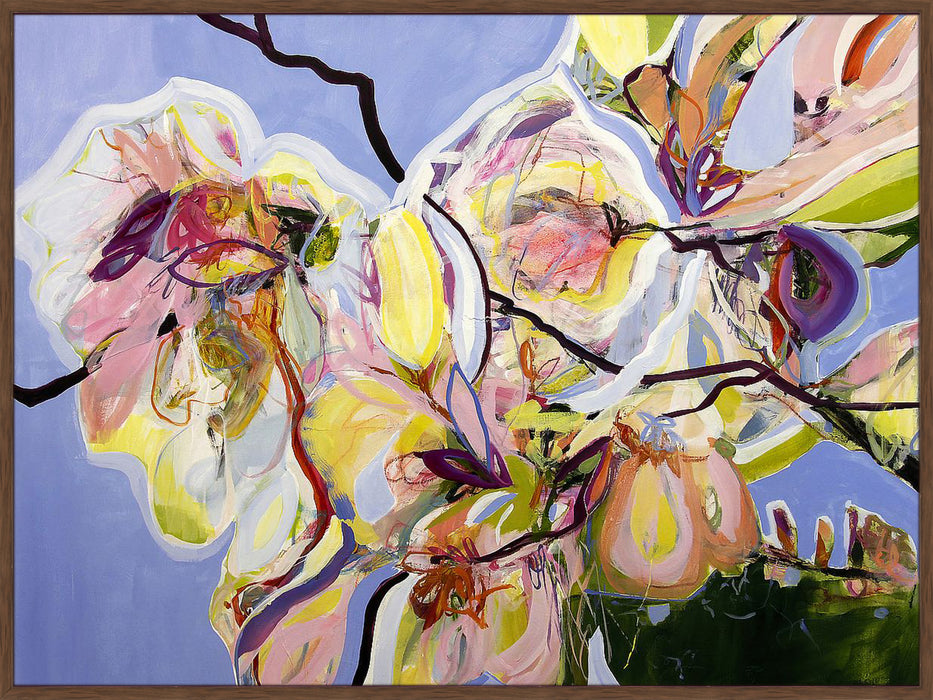 Cool Spring Blues with Magnolia Wall Art