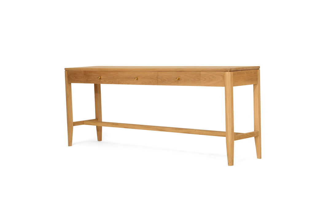 Cora Console Table - 3 Drawer - Natural 210cm