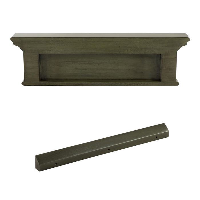 Novasolo Halifax 4 Hook Coat Rack - Green Black Antique