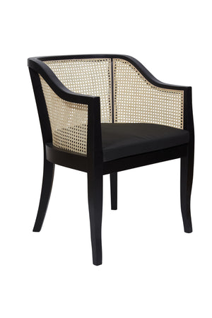 Dahlia Rattan Occassional Chair Black