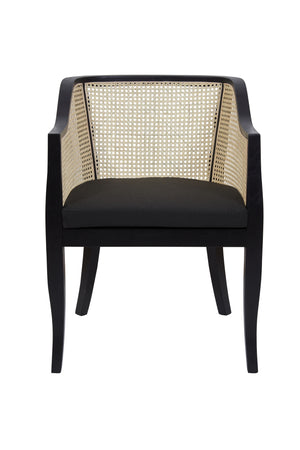 Dahlia Rattan Occassional Chair Black