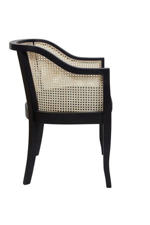 Dahlia Rattan Occassional Chair Black