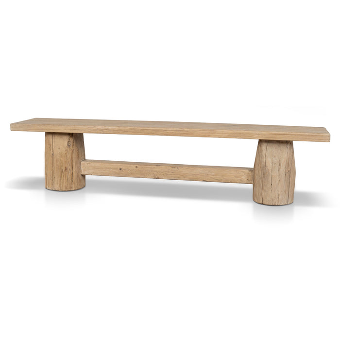 Josif 2.06m Elm Bench - Natural