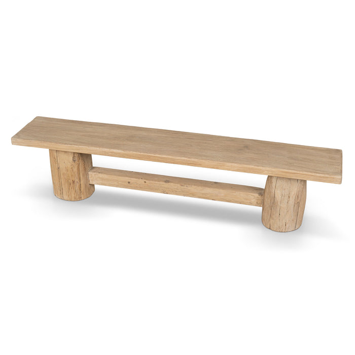 Josif 2.06m Elm Bench - Natural