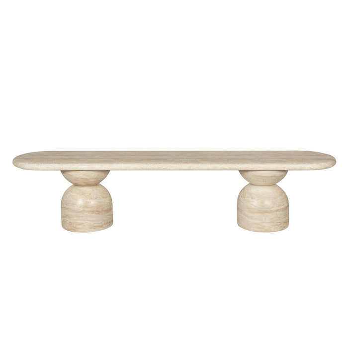 Palatino 2m Indoor Bench - Light Travertine Look