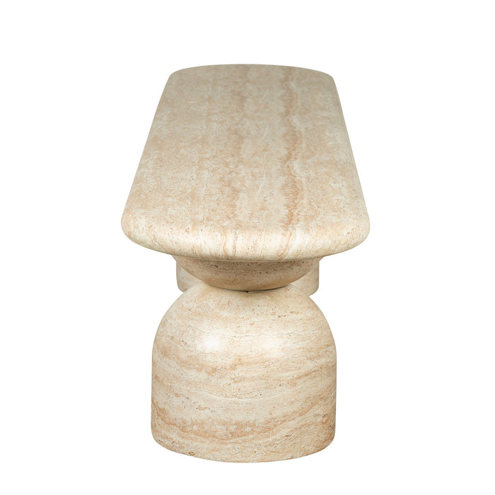 Palatino 2m Indoor Bench - Light Travertine Look