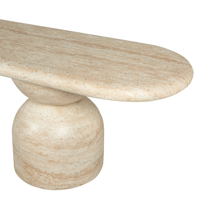 Palatino 2m Indoor Bench - Light Travertine Look