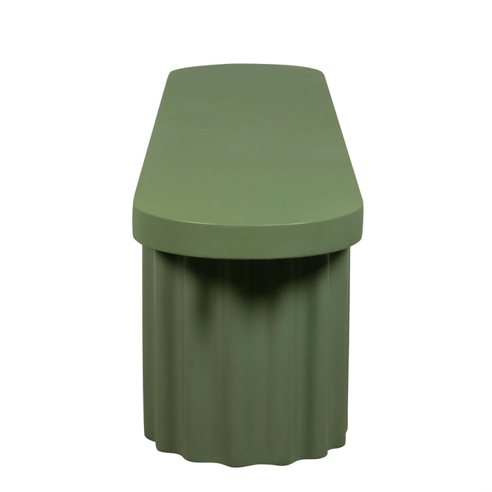 Sovana 2.1m Concrete Bench - Green