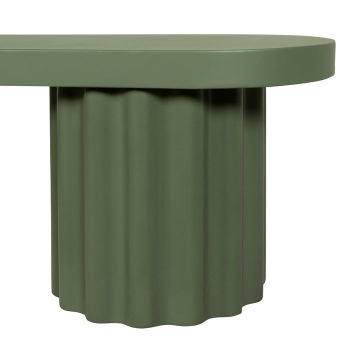 Sovana 2.1m Concrete Bench - Green