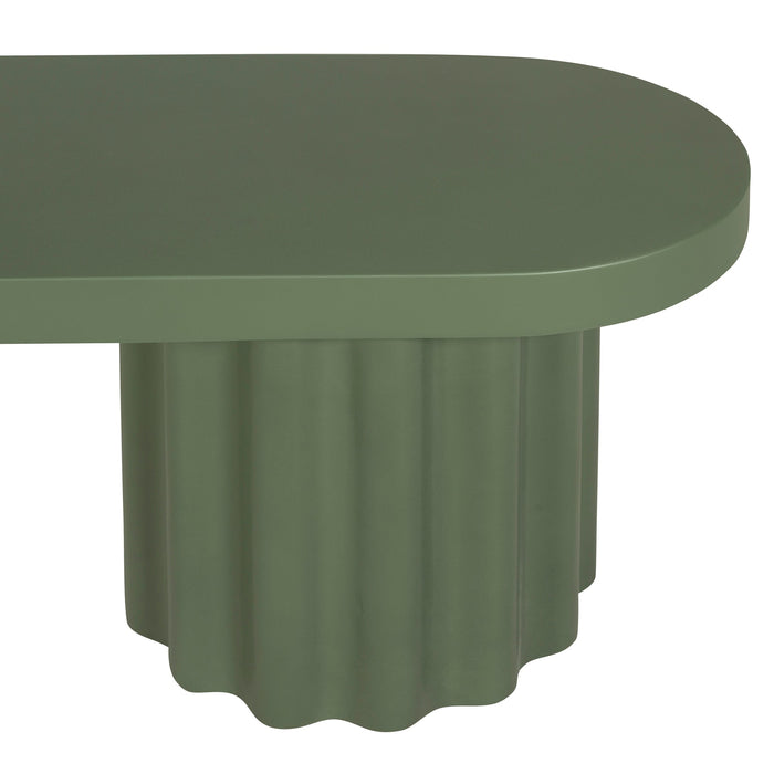 Sovana 2.1m Concrete Bench - Green