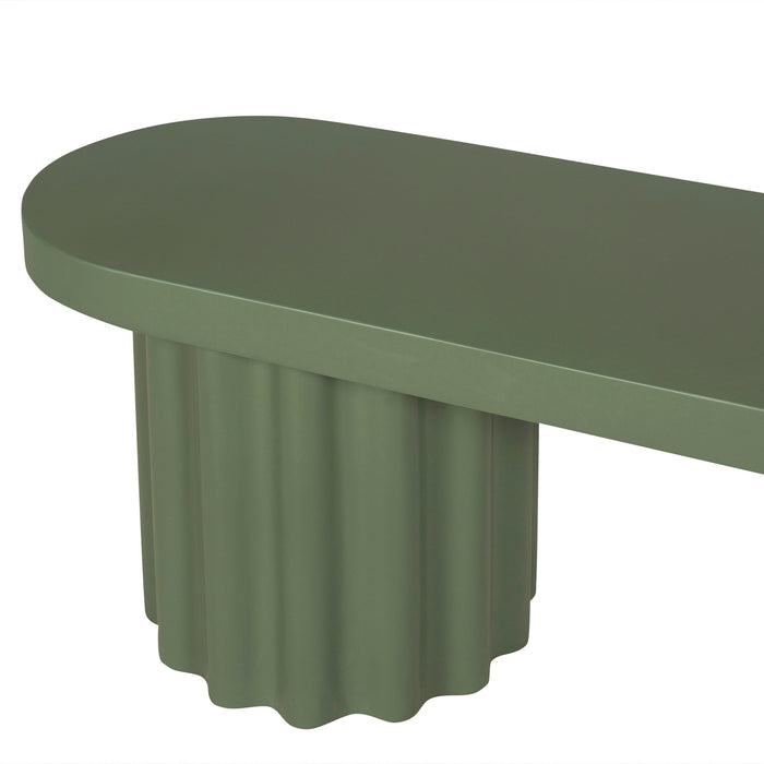 Sovana 2.1m Concrete Bench - Green