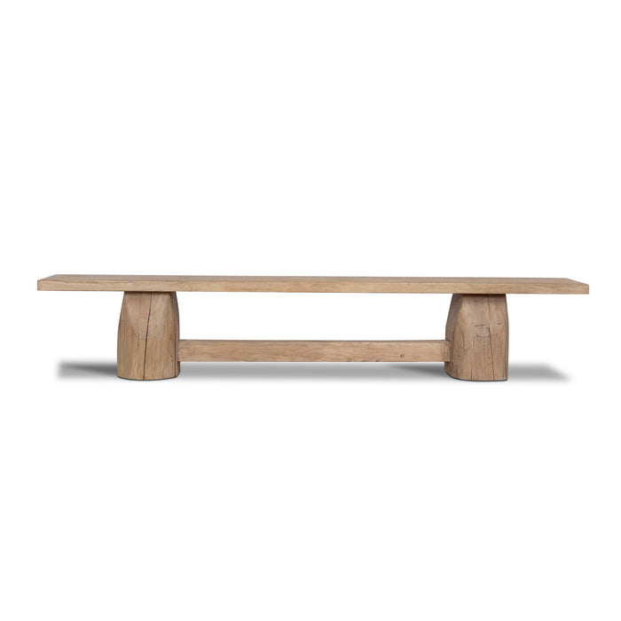 Josif 2.5m Elm Bench - Natural