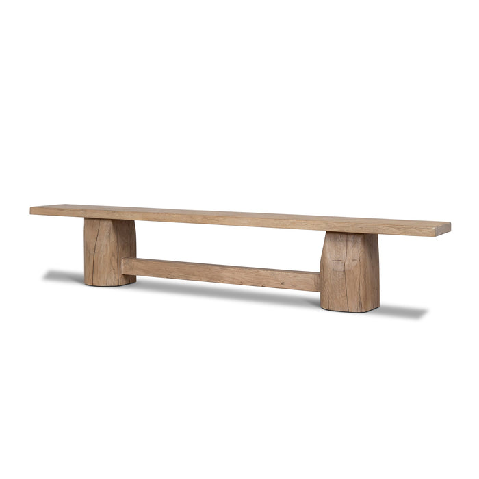 Josif 2.5m Elm Bench - Natural