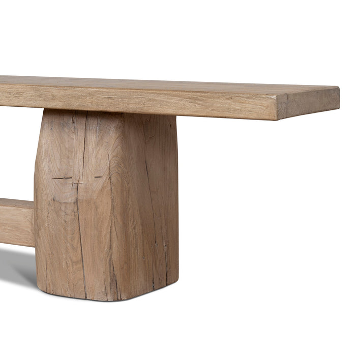 Josif 2.5m Elm Bench - Natural