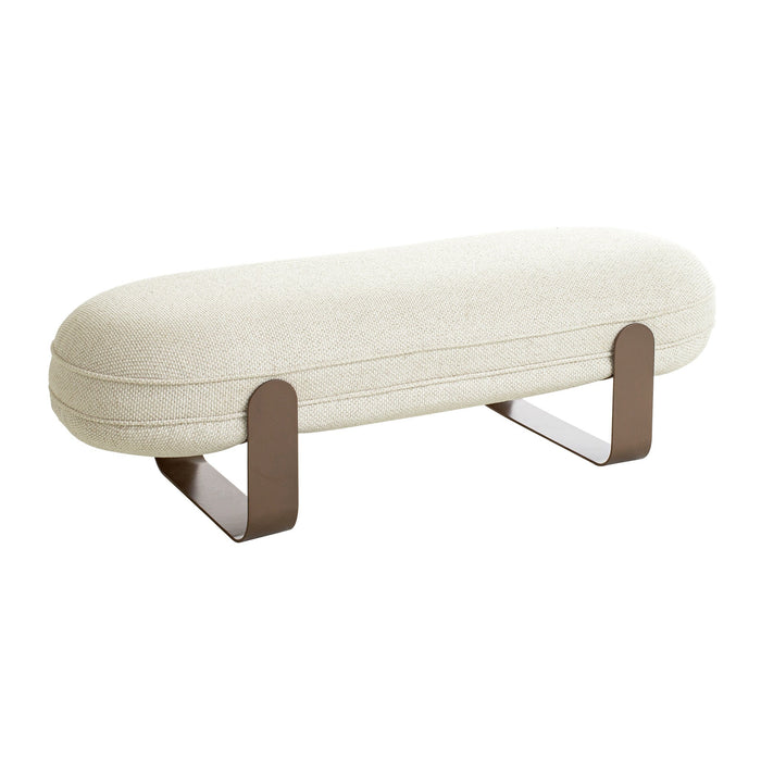 Callistia 1.5m Long Bench - Soft Ivory
