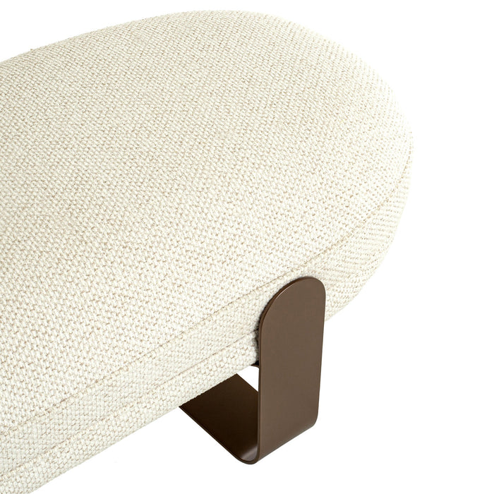 Callistia 1.5m Long Bench - Soft Ivory