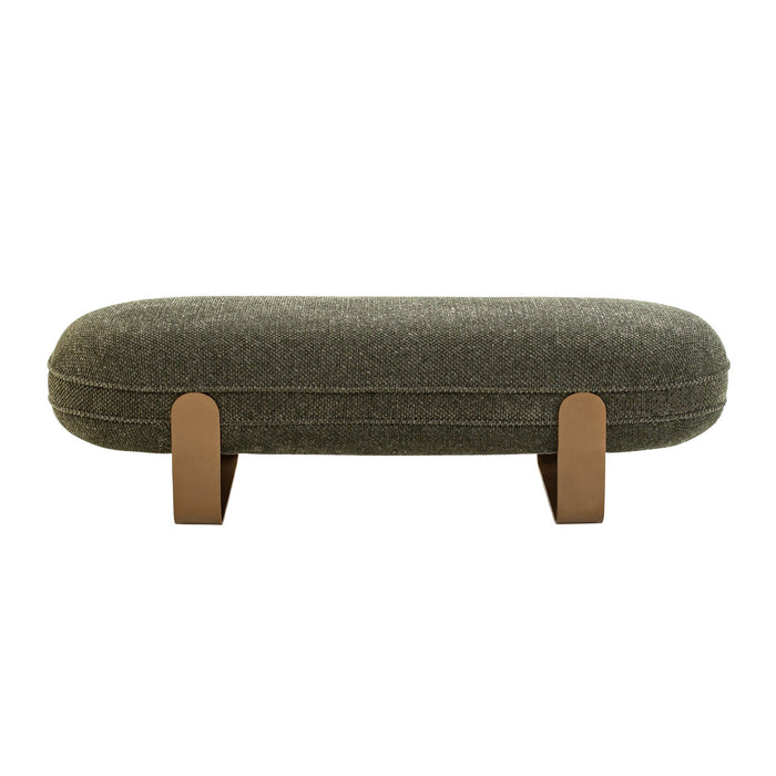 Callistia 1.5m Long Bench - Woven Green