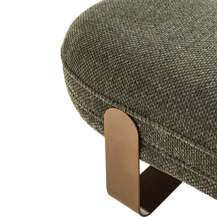 Callistia 1.5m Long Bench - Woven Green
