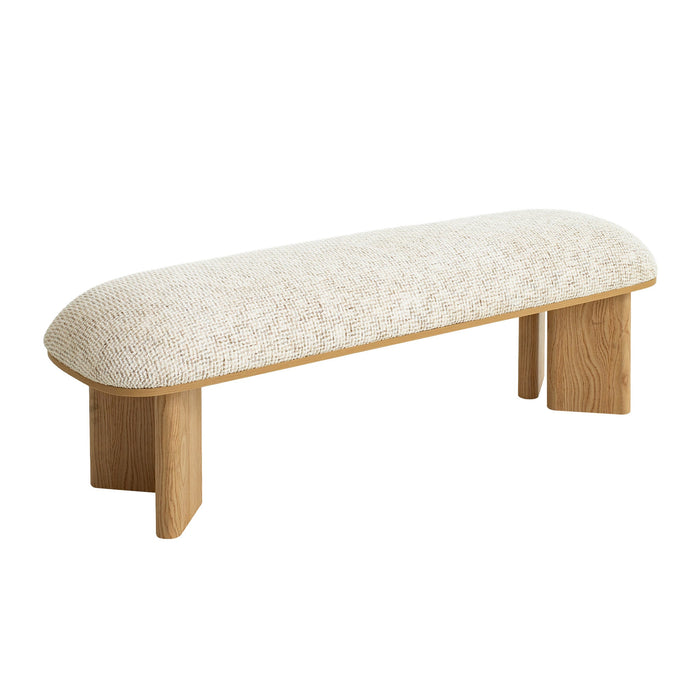 Vico 1.5m Natural Bench - Plush Beige