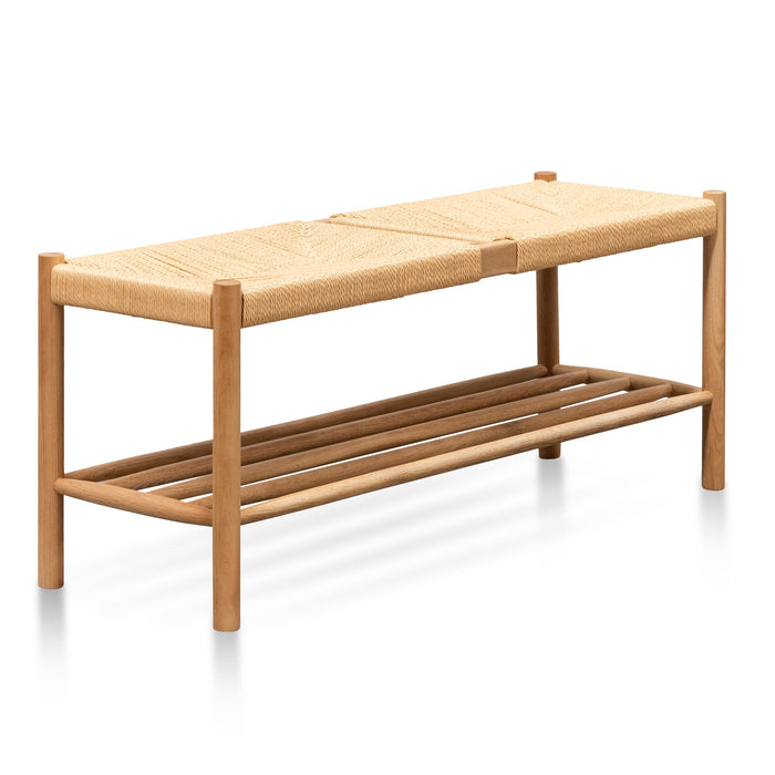 CDB2974-OW 110cm Oak Bench - Natural Seat