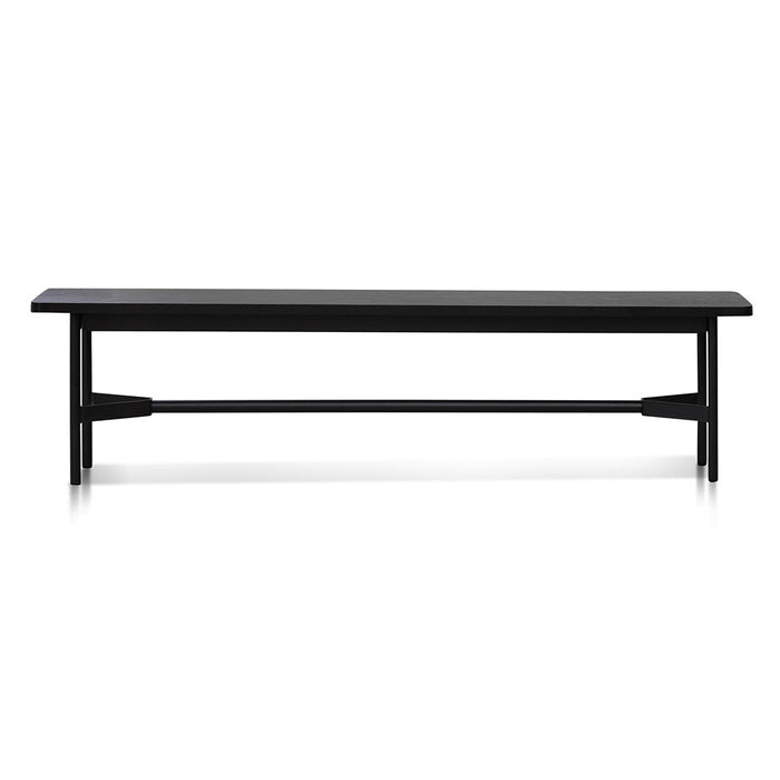 CDB6408-KD 1.8m Wooden Bench - Full Black