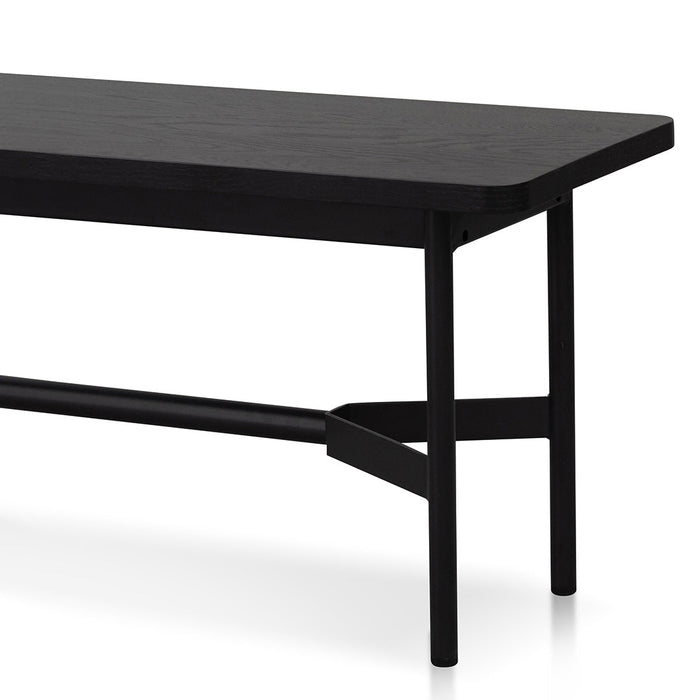 CDB6408-KD 1.8m Wooden Bench - Full Black