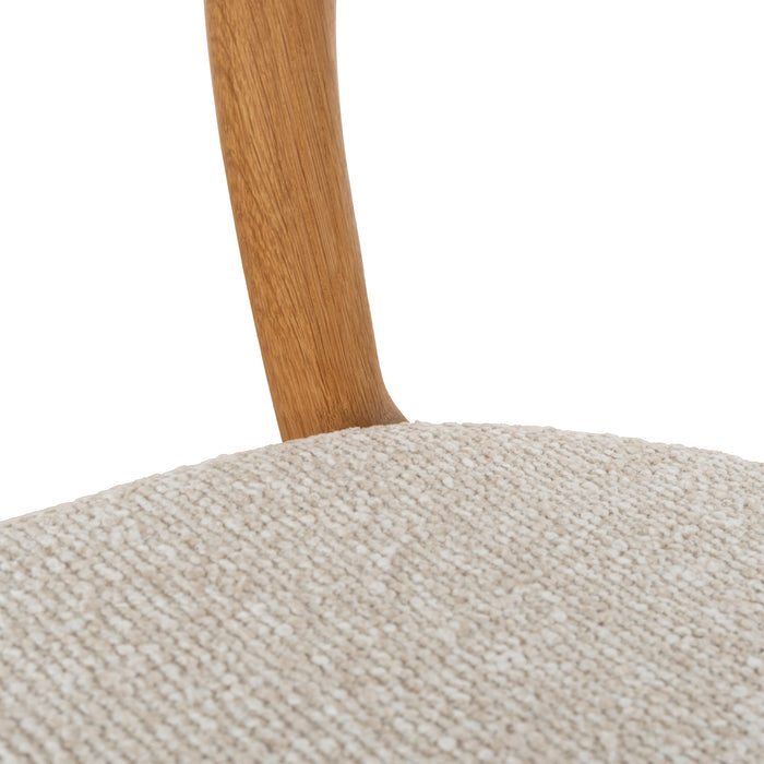 Set of 2 - Caspar Natural Dining Chair - Swady Beige