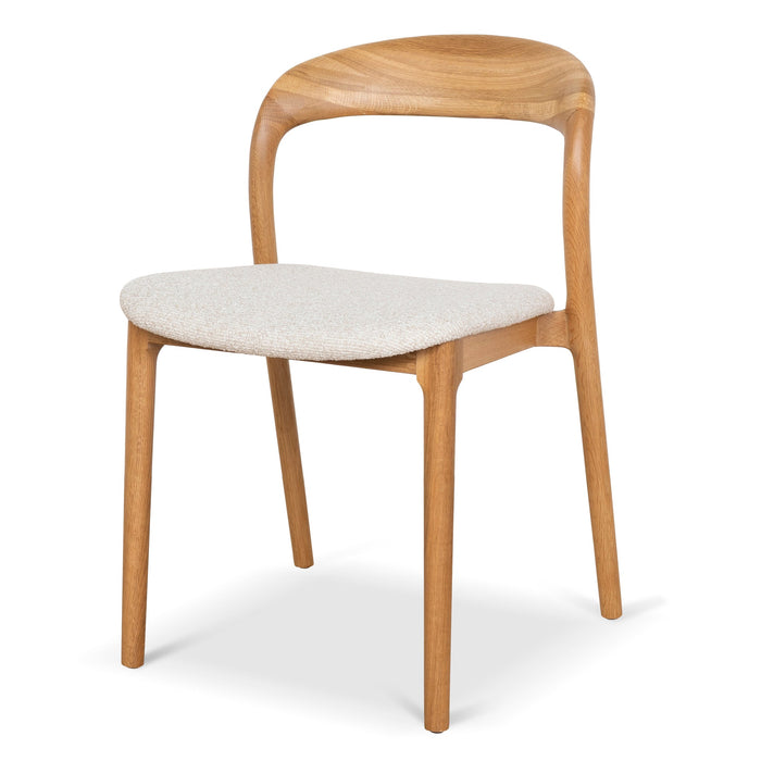 Set of 2 - Caspar Natural Dining Chair - Swady Beige